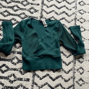 Forever 21 cropped long sleeve shirt